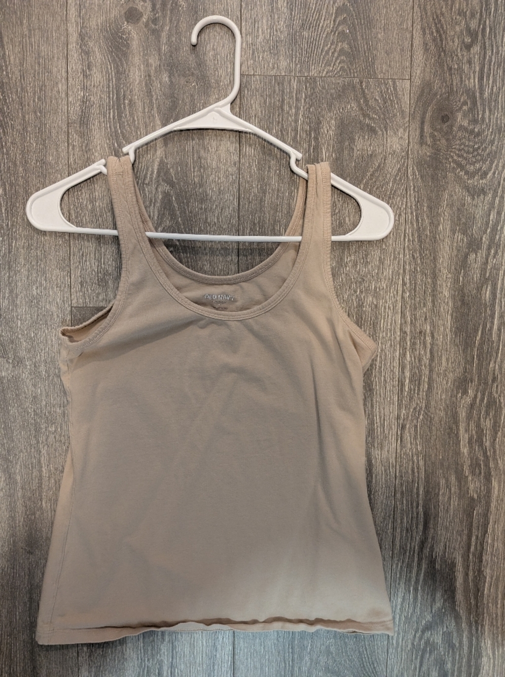 Old Navy Neutral Beige Scoop Tank